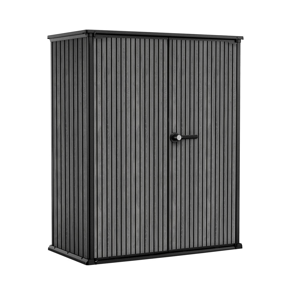 Keter Hi-Store+ Garden Storage Cupboard - Anthracite 1.7m