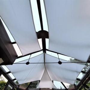 Clara Shade Sails made to measure bespoke customised waterproof UV resistant garden conservatory sun shade sails