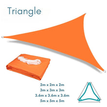 Nearly Perfect - Coloured Shade Sails Opened But Not Used - Clara Shade Sails - Clara Shade Sails - Orange - Equilateral Triangle - 3.6m x 3.6m x 3.6m - 
