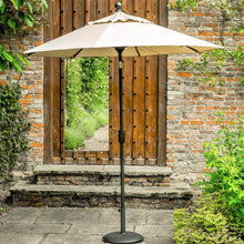 Norfolk Leisure Elizabeth Garden Parasol Umbrella Crank & Tilt Round Various Sizes - Clara Shade Sails - Norfolk Leisure - Small 2.2m - Light Grey - 