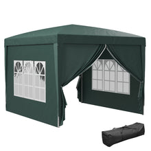 Outsunny 3m x 3m Pop Up Gazebo - Black, Grey, White, Blue, Green or Brown - Clara Shade Sails - Outsunny - Green - 