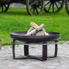 Viking Fire Bowl Pit - Cook King Garden and Outdoor Patio Entertaining Portable Metal Round 60cm 100cm Cook King